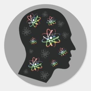 Atom mind - sticker