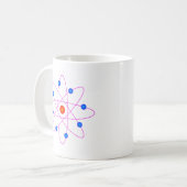 atom model vector clipart koffiemok (Voorkant links)