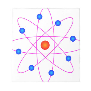 atom model vector clipart notitieblok