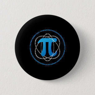Atom Pi Day Wiskunde Science Lover Gift Ronde Button 5,7 Cm