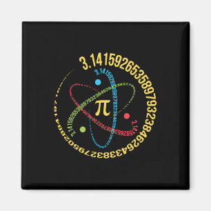 Atom Pi Wiskunde Science Stem Gifts 3.14 Pi Dag Magneet