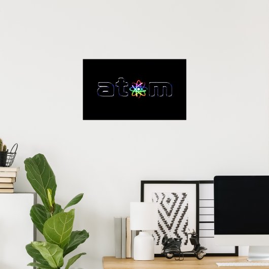 Atom - Poster unique (Bureau à domicile)