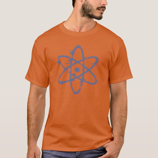 Atom Retro versteld T-shirt (Voorkant)