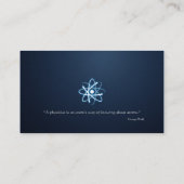 Atom - Scientist Blue Visitekaartje (Achterkant)