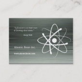 Atom - Scientist Visitekaartje (Achterkant)