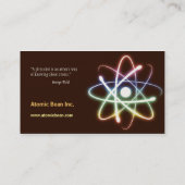 Atom - Scientist Visitekaartje (Achterkant)