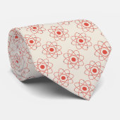Atom Structure Science Pattern Stropdas (Opgerold)