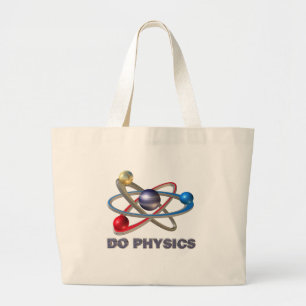 Atom-symbool Grote Tote Bag