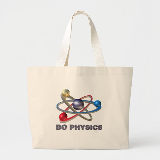Atom-symbool Grote Tote Bag (Voorkant)