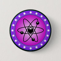 Atom Symbool op een roze achtergrond
