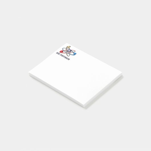Atom-symbool Post-it® Notes (Schuin)
