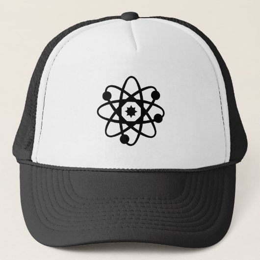 Atom-symbool Retro Trucker Pet (Voorkant)