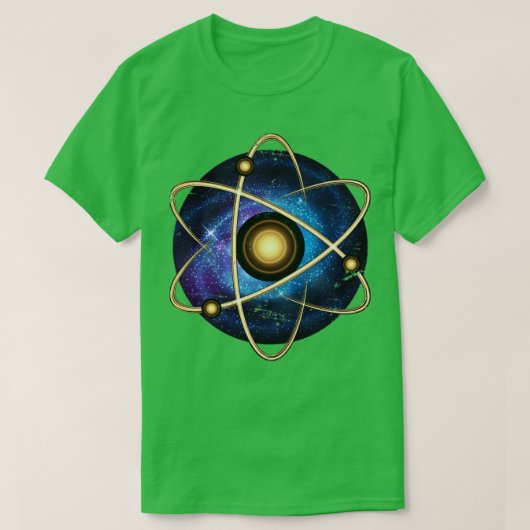 Atom Universe Quantum Physics T-shirt (Design voorkant)
