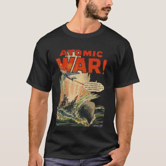 Atom War #2 - Golden Age Comic Art  T-shirt (Voorkant)