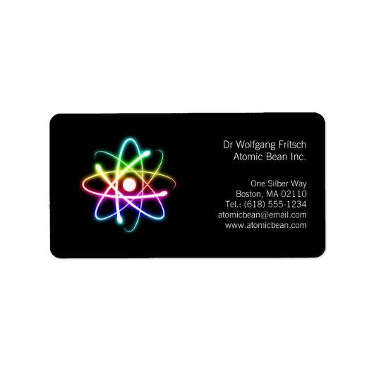 Atom | Wetenschap Etiket (Voorkant)