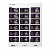 Atom - Wetenschappelijk Label (Full Sheet)