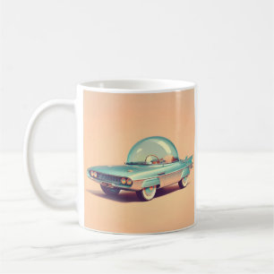 Atomaire Futuristische Bubbelblaaster Auto Koffiemok
