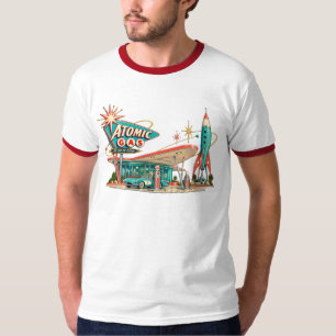 Atomaire Gas & Atomaire Nachten Vintage Space Age T-shirt