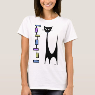 Atomaire kat met mod-rechthoeken 2 t-shirt