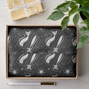 Atomaire Ster Kat MidCentury Modern Kerstmis MCM Tissuepapier