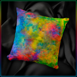 [Atomaire Tie-Dye]  Psychedelische Regenboogkleure Kussen