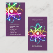 Atome - carte de visite de scientifique (Devant / Derrière)