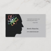 Atome - carte de visite de scientifique (Dos)