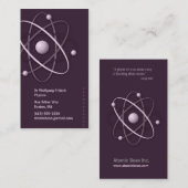 Atome - carte de visite de scientifique (Devant / Derrière)