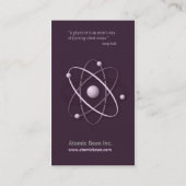 Atome - carte de visite de scientifique (Dos)