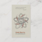 Atome - carte de visite de scientifique (Dos)