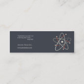 Atome - carte de visite de scientifique (Dos)