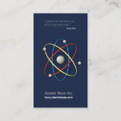 Atome - carte de visite de scientifique (Dos)