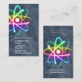Atome - carte de visite de scientifique (Devant / Derrière)