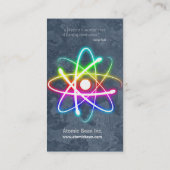 Atome - carte de visite de scientifique (Dos)