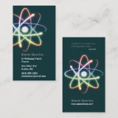 Atome - carte de visite de scientifique (Devant / Derrière)
