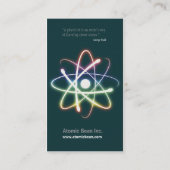Atome - carte de visite de scientifique (Dos)