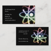 Atome - carte de visite de scientifique (Devant / Derrière)