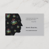 Atome - carte de visite de scientifique (Dos)