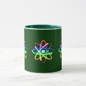 Atome rougeoyant coloré - tasse (Centre)