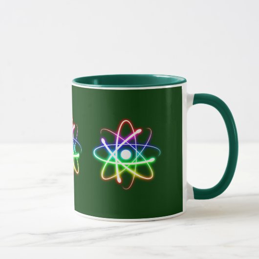 Atome rougeoyant coloré - tasse (Droite)