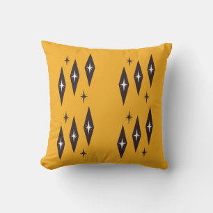 Atomic 1950's Diamonds Pattern Sinaasappel Kussen