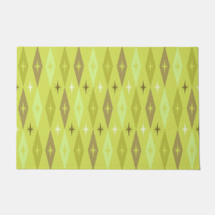 Atomic 1950's Diamonds Sterren Chartreuse Deurmat