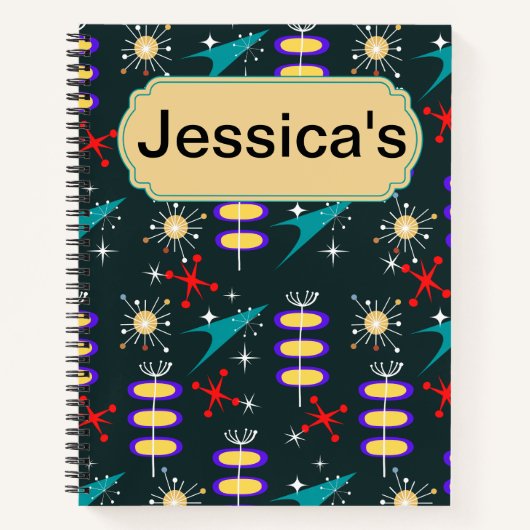 Atomic 50s planner notitieboek (Voorkant)