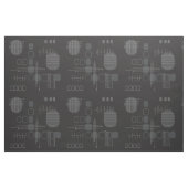 Atomic Abstract Barkcloth Black Stof (Fat Quarter)