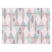 Atomic Age Art Diamonds Pastel Pink Green Tafelkleed (Voorkant (Horizontaal))