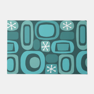 Atomic Age Fieldstones Blauwgroen Deurmat