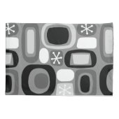 Atomic Age Fieldstones Zwart Wit Kussensloop (Achterkant)