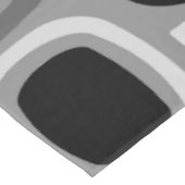 Atomic Age Fieldstones Zwart Wit Tafelkleed (Gekanteld)