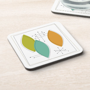 Atomic Age Ornamenten Mid Century Modern Bier Onderzetter