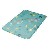 Atomic Age Pattern Turquoise Badmat (Gekanteld)